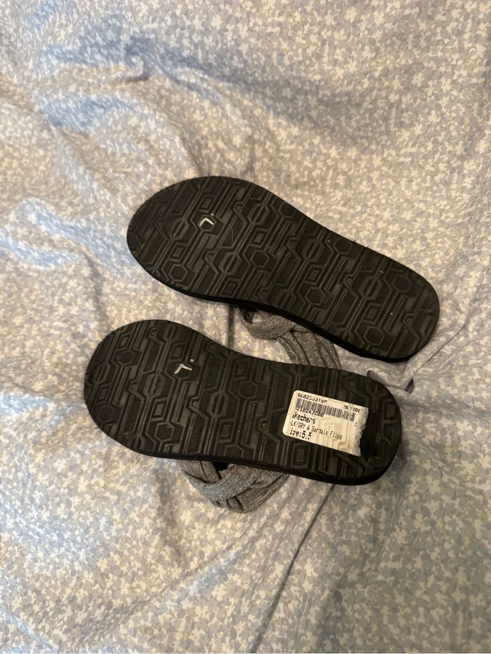 Skechers Gray Wrap-Style Sport Sandals